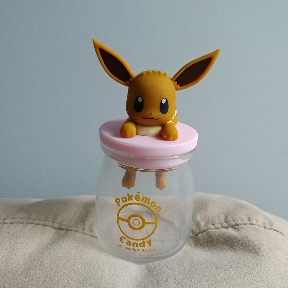 Pokemon Eevee glass candy jar
